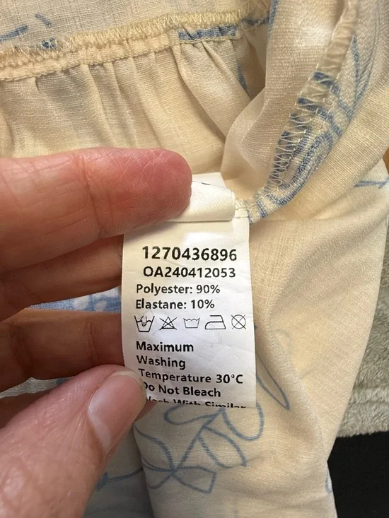 Commense "Ciao" Graphic Print Mini Dress - XS - Bell Sleeve & Tiered Hem - Picture 13 of 14